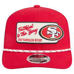 San Francisco 49ers New Era Chant 9SEVENTY Stretch-Snap Hat - Scarlet - NFL