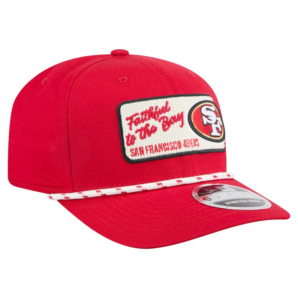 San Francisco 49ers New Era Chant 9SEVENTY Stretch-Snap Hat - Scarlet - NFL