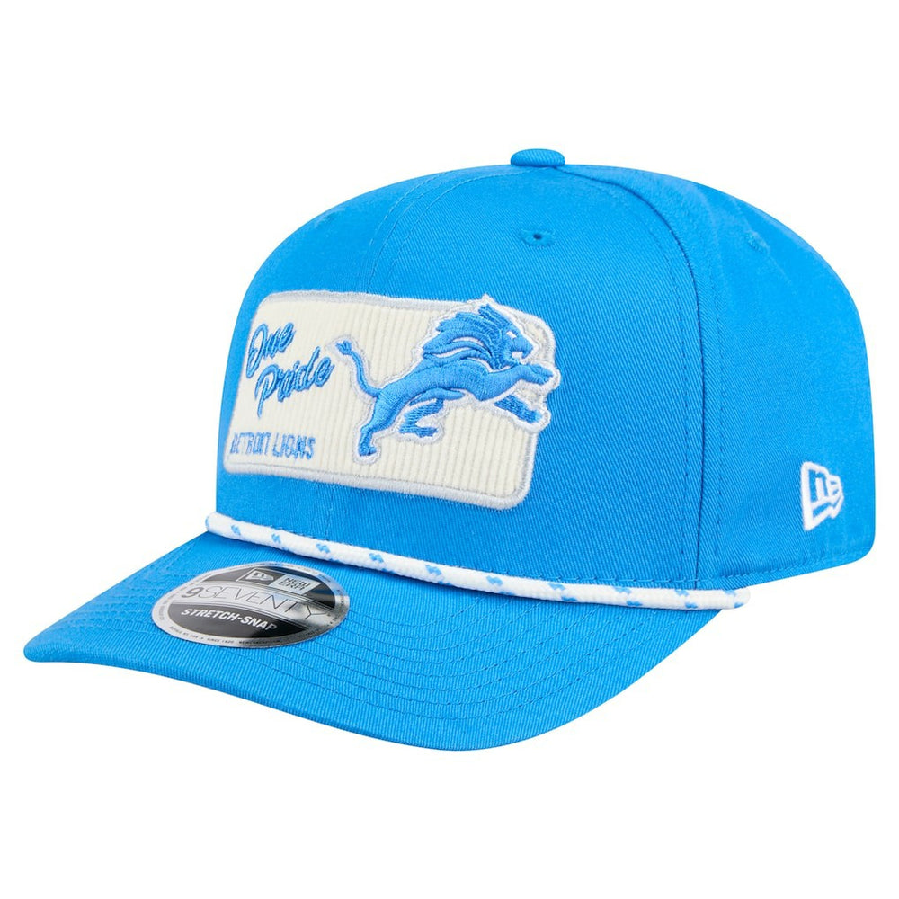 Detroit Lions New Era Chant 9SEVENTY Stretch-Snap Hat - Blue - NFL