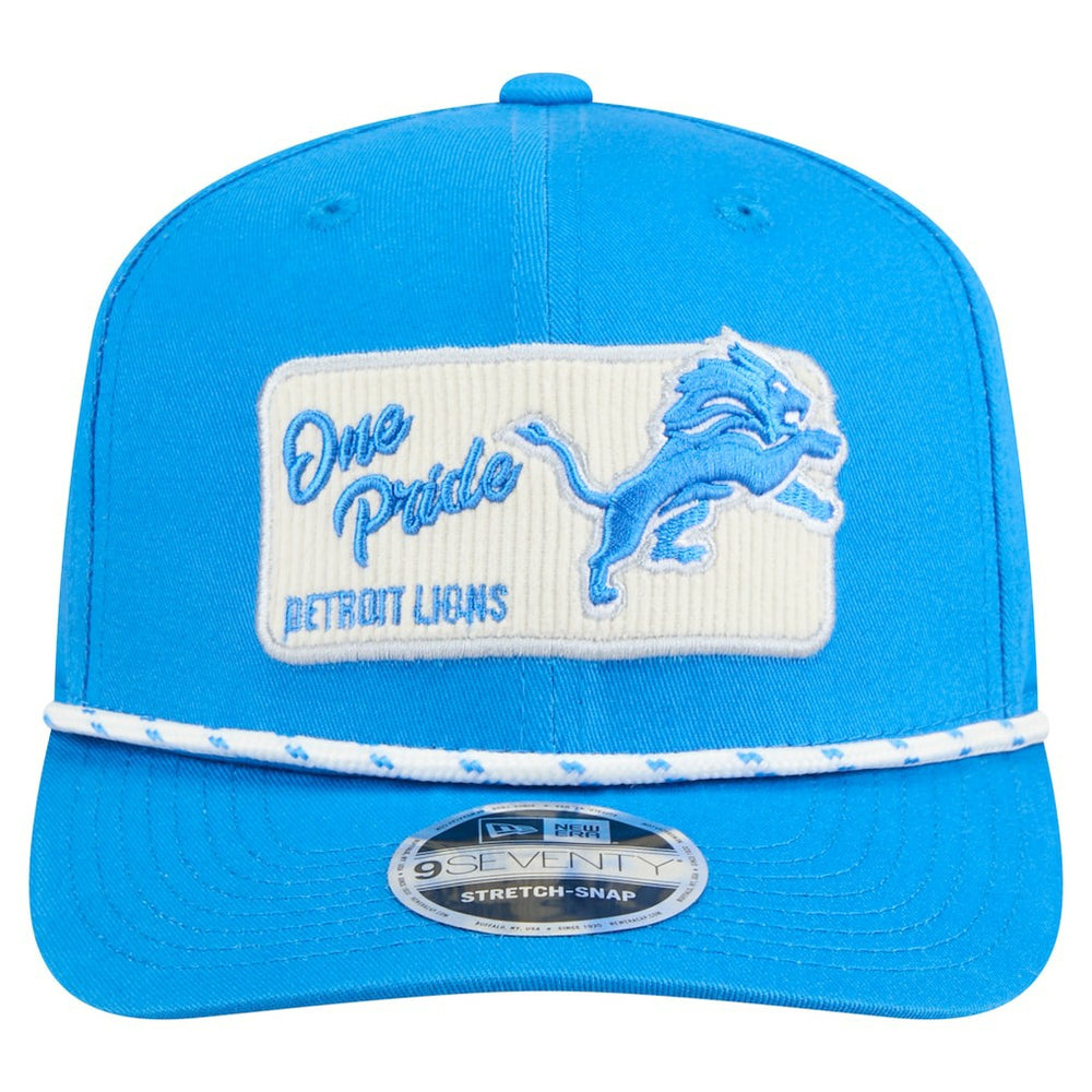 Detroit Lions New Era Chant 9SEVENTY Stretch-Snap Hat - Blue - NFL