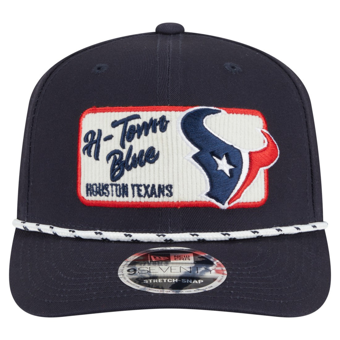 Houston Texans New Era Chant 9SEVENTY Stretch-Snap Hat - Navy - NFL