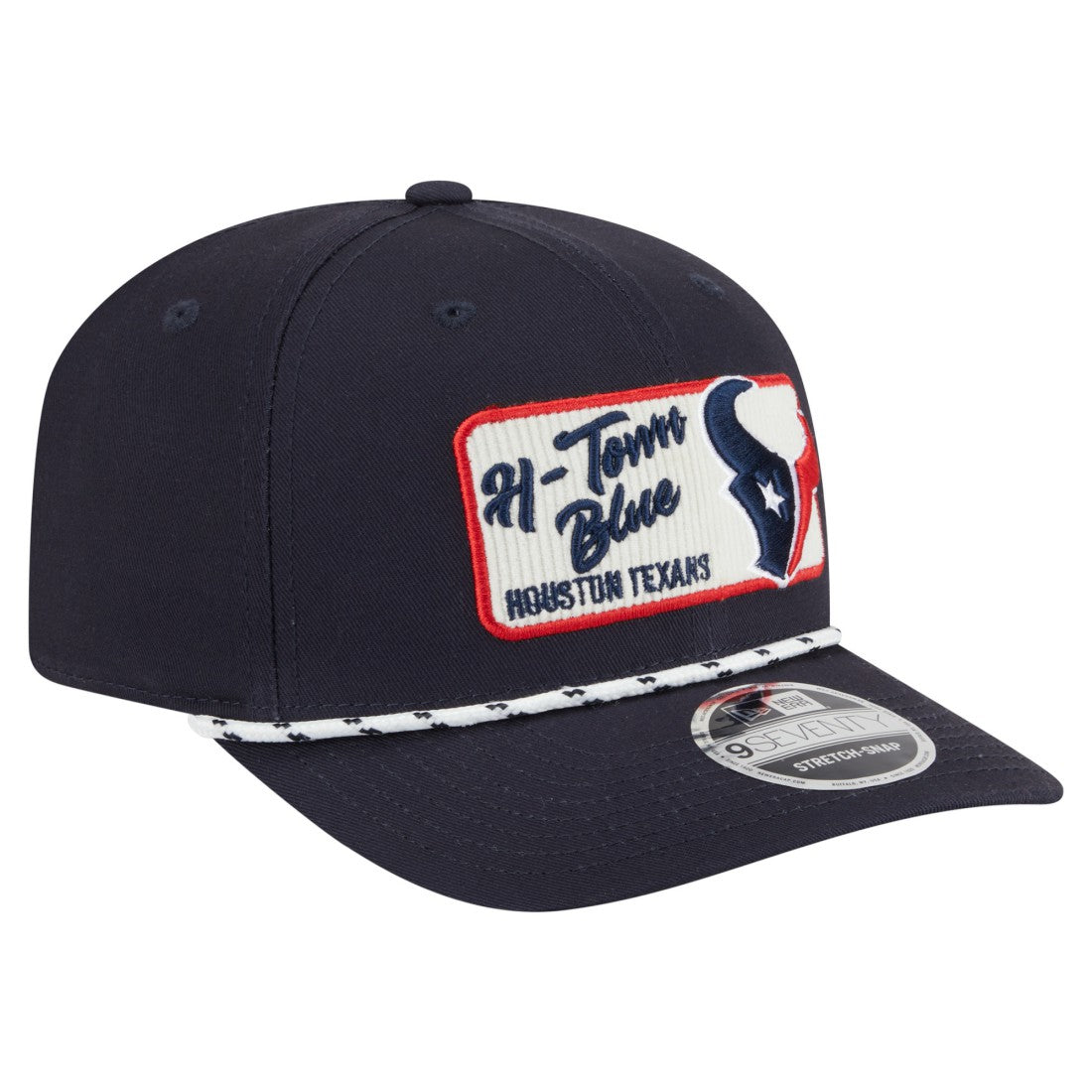Houston Texans New Era Chant 9SEVENTY Stretch-Snap Hat - Navy - NFL