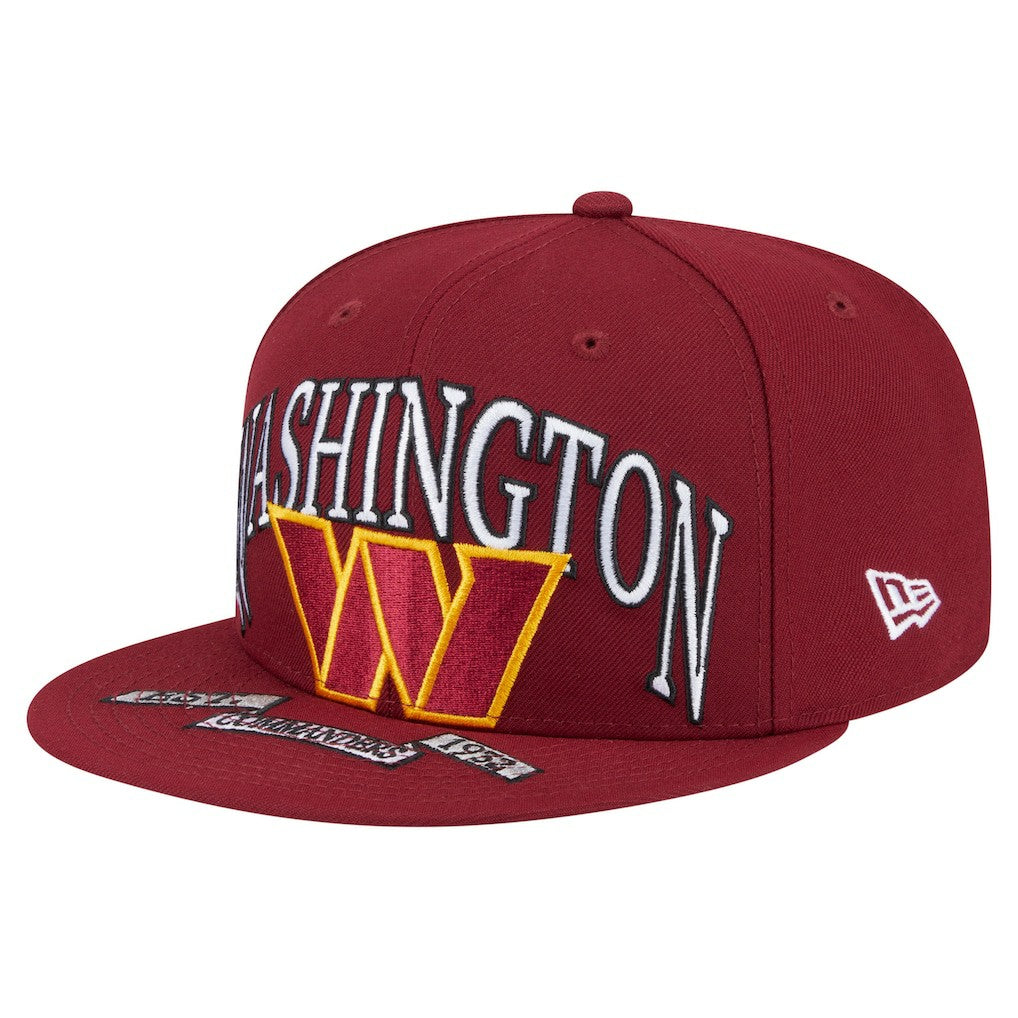 Washington Commanders New Era Oversized 59FIFTY Fitted Hat - Burgundy - NFL