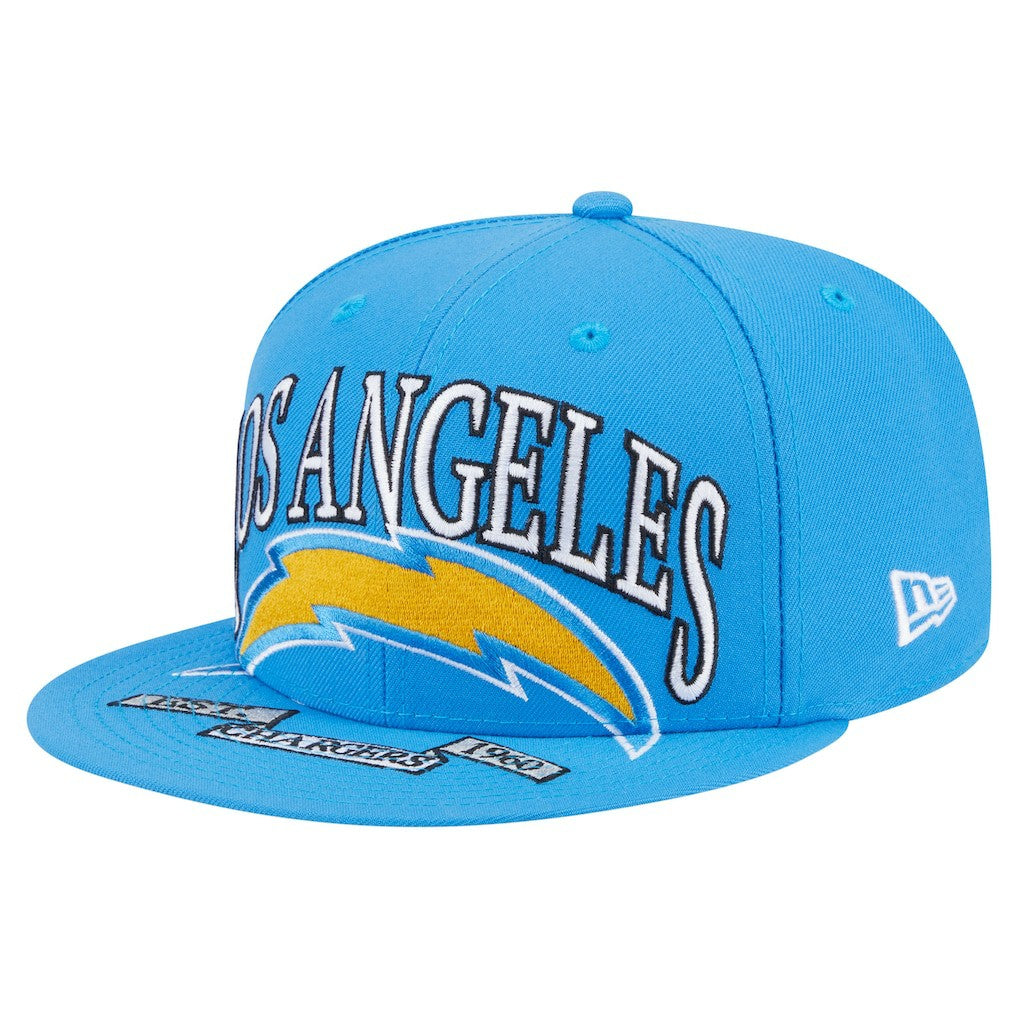 Los Angeles Chargers New Era Oversized 59FIFTY Fitted Hat - Powder Blue - NFL