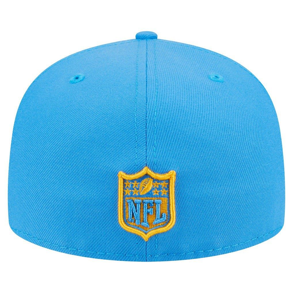 Los Angeles Chargers New Era Oversized 59FIFTY Fitted Hat - Powder Blue - NFL