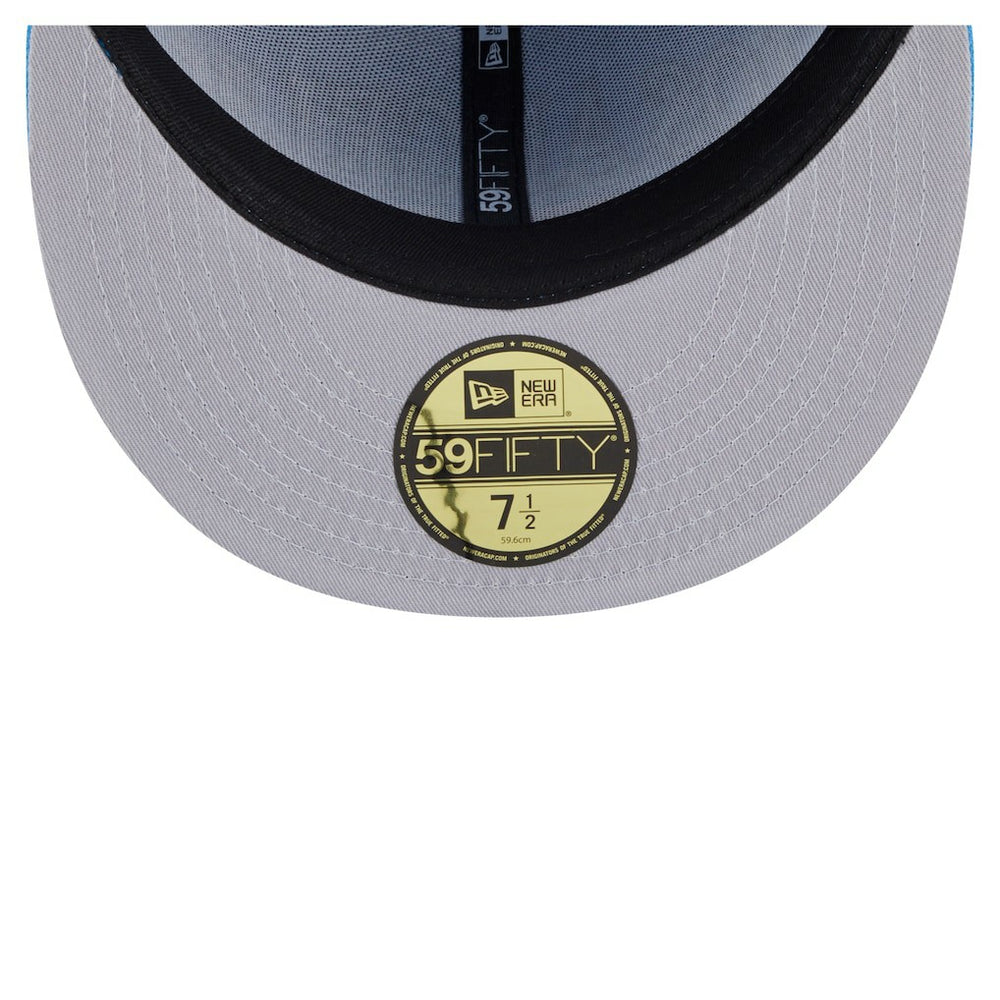 Los Angeles Chargers New Era Oversized 59FIFTY Fitted Hat - Powder Blue - NFL