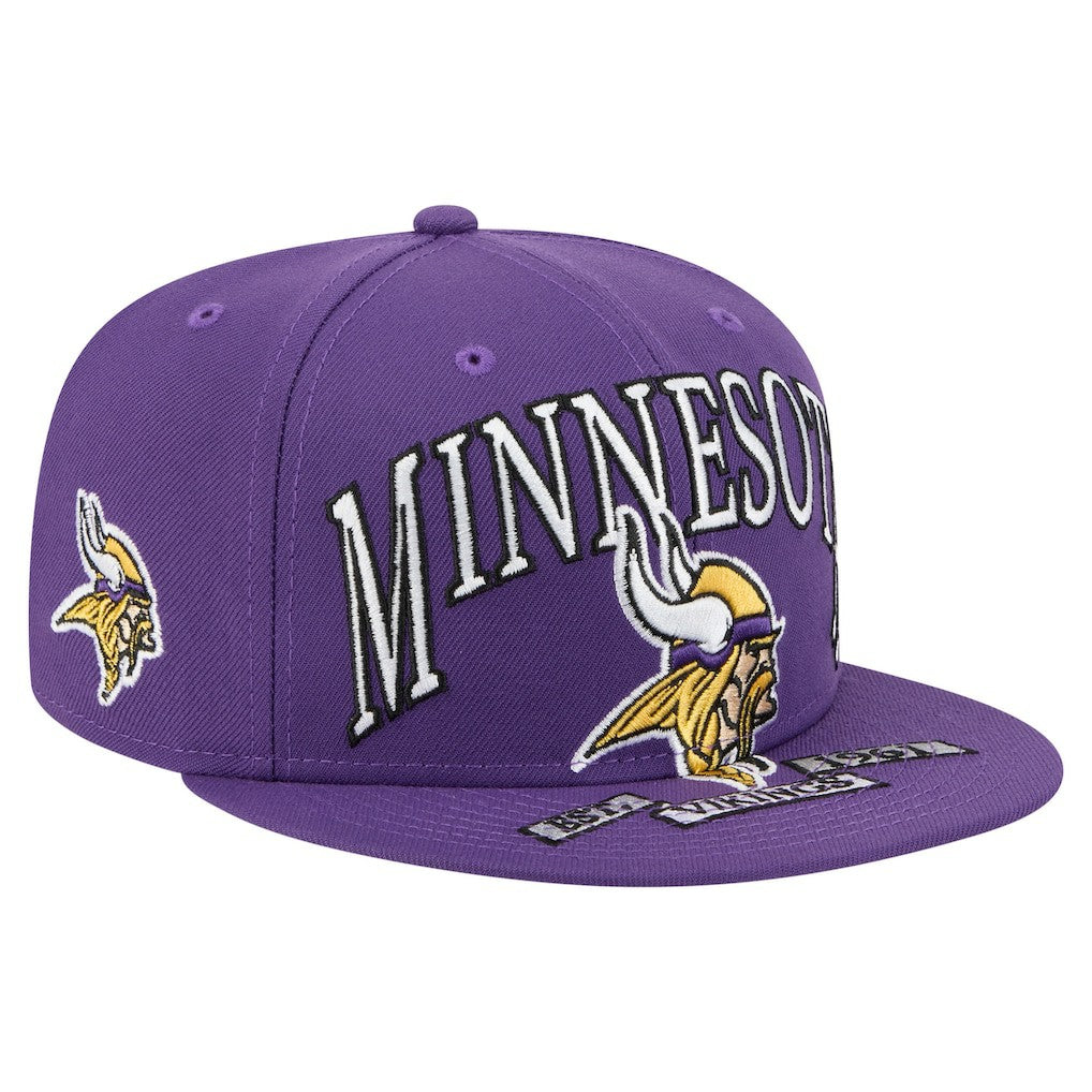Minnesota Vikings New Era Oversized 59FIFTY Fitted Hat - Purple - NFL