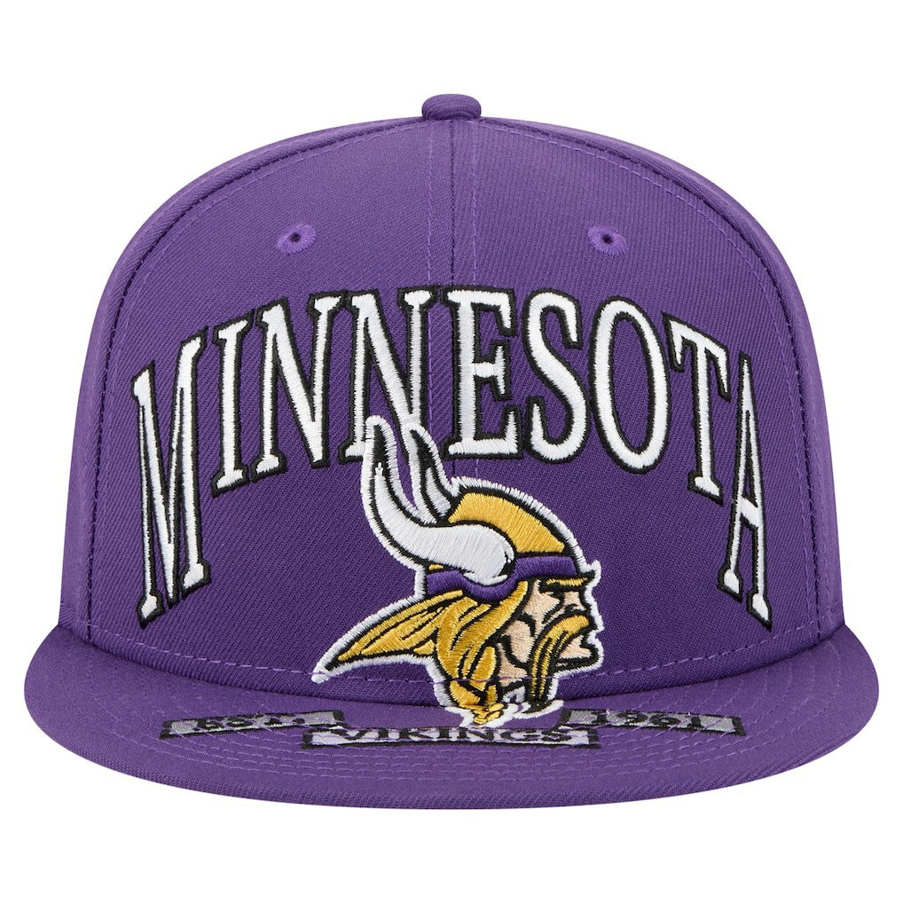 Minnesota Vikings New Era Oversized 59FIFTY Fitted Hat - Purple - NFL