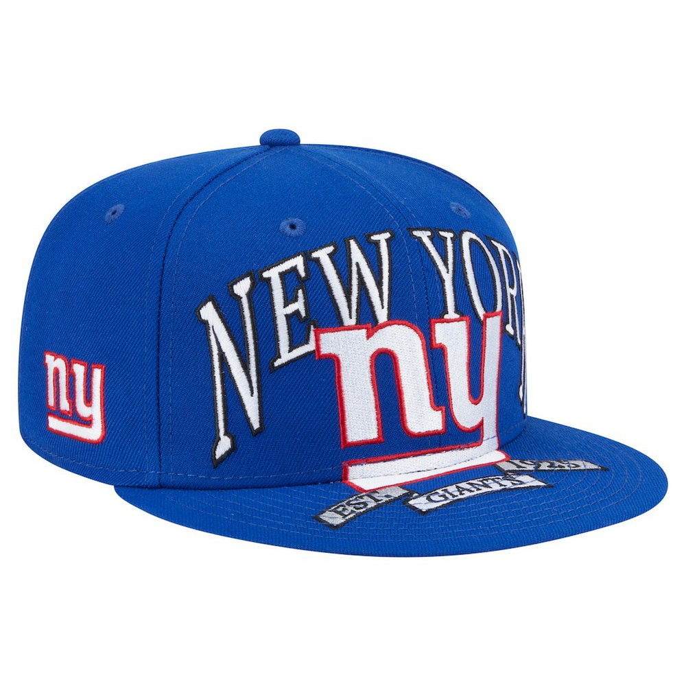 New York Giants New Era Oversized 59FIFTY Fitted Hat - Royal - NFL