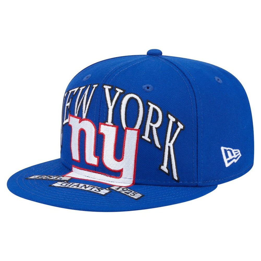 New York Giants New Era Oversized 59FIFTY Fitted Hat - Royal - NFL