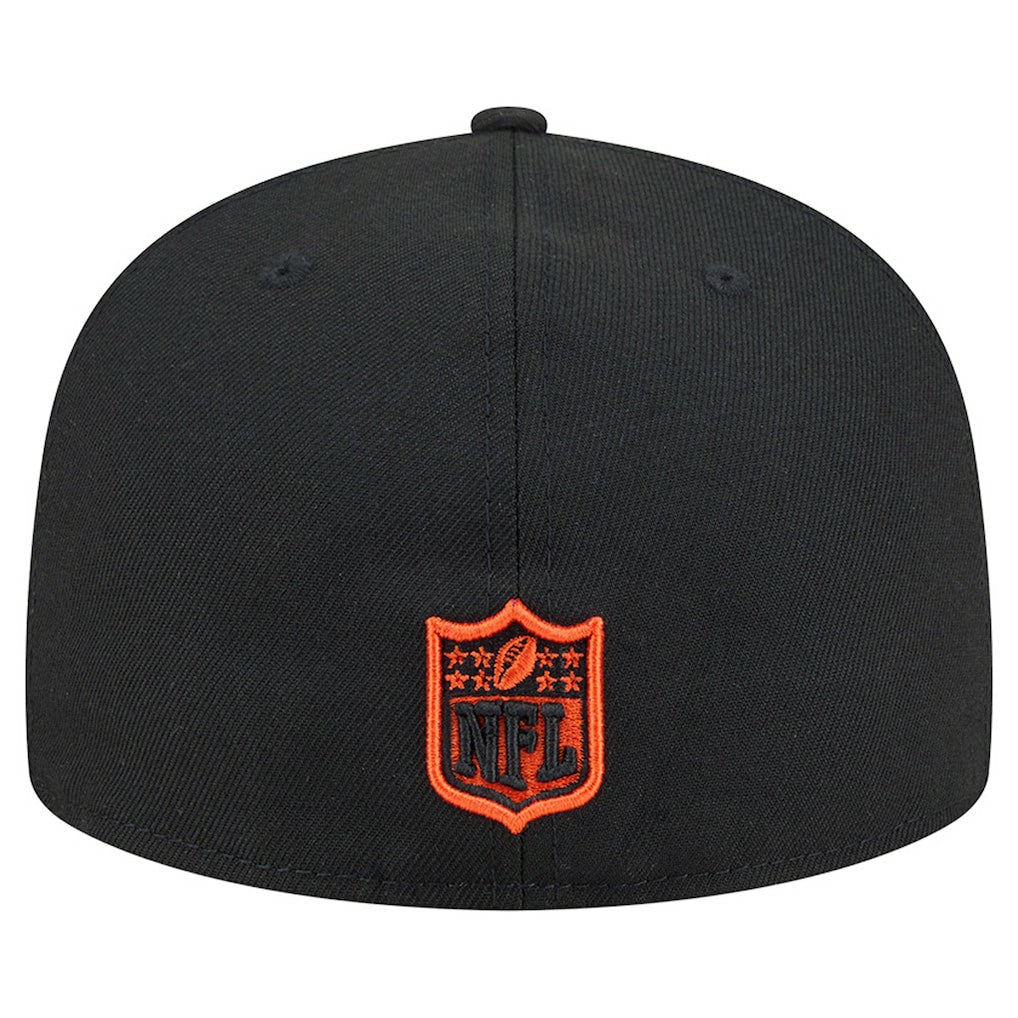 Cincinnati Bengals New Era Head Oversized 59FIFTY Fitted Hat - Black - NFL