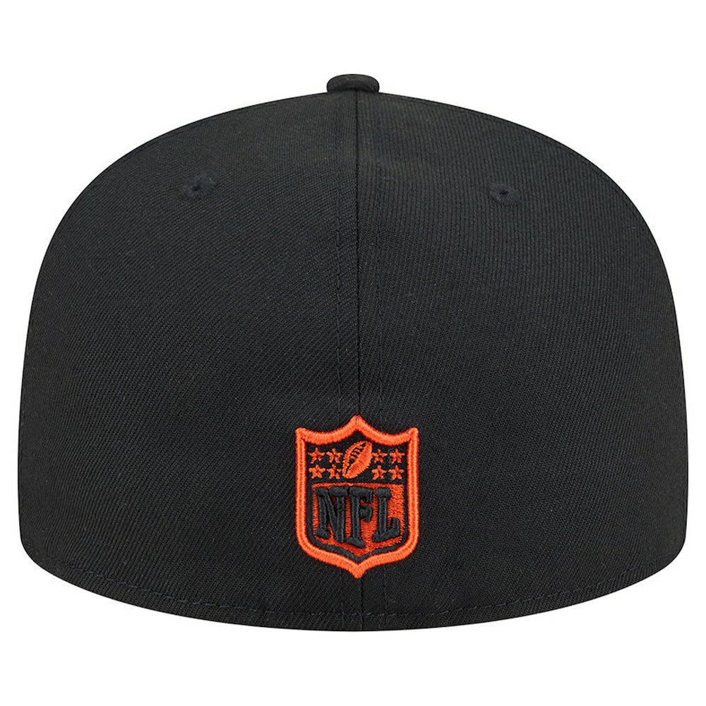 Cincinnati Bengals New Era Head Oversized 59FIFTY Fitted Hat - Black - NFL