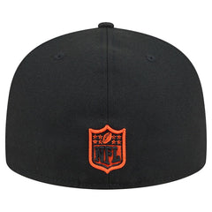 Cincinnati Bengals New Era Head Oversized 59FIFTY Fitted Hat - Black - NFL