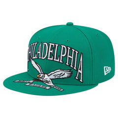 Philadelphia Eagles New Era Throwback Oversized 59FIFTY Fitted Hat - Kelly Green - NFL