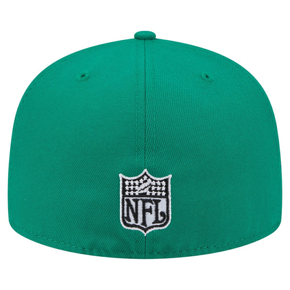 Philadelphia Eagles New Era Throwback Oversized 59FIFTY Fitted Hat - Kelly Green - NFL