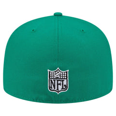 Philadelphia Eagles New Era Throwback Oversized 59FIFTY Fitted Hat - Kelly Green - NFL