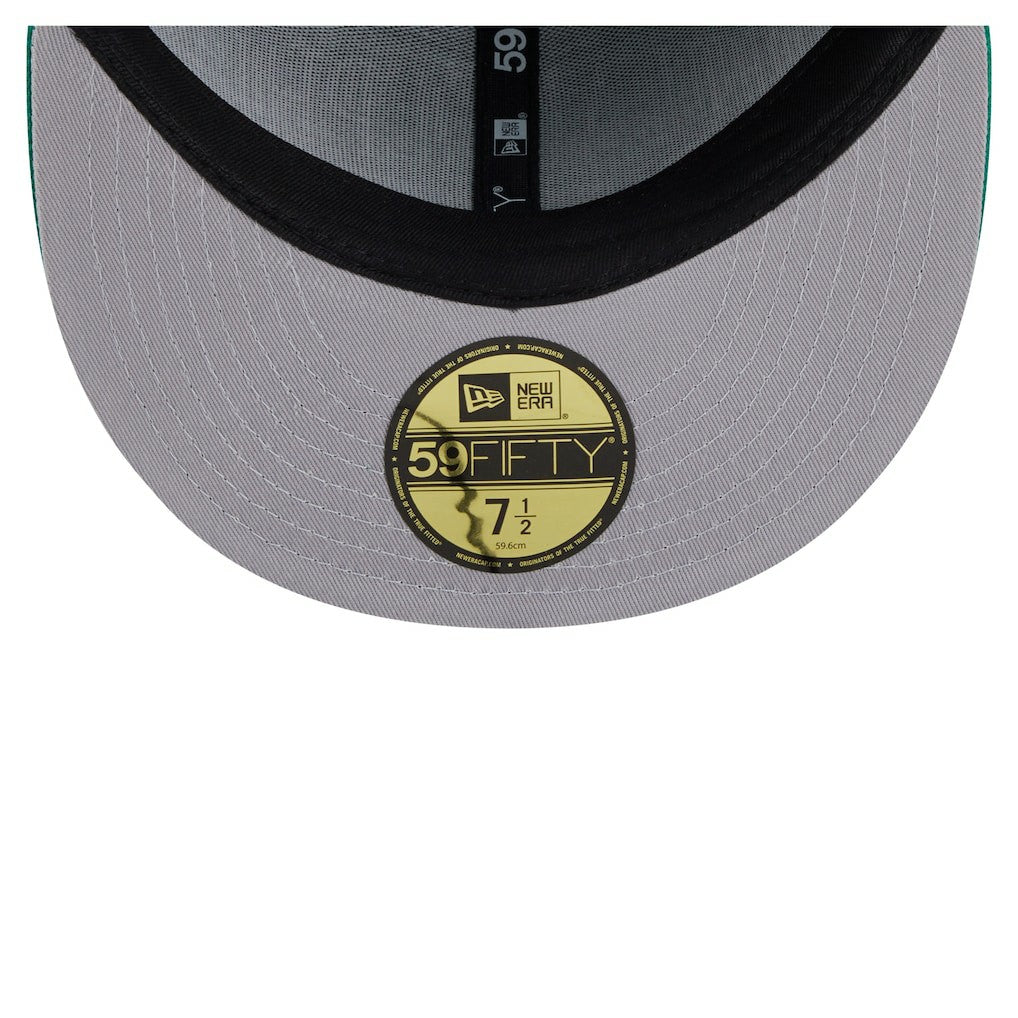 Philadelphia Eagles New Era Throwback Oversized 59FIFTY Fitted Hat - Kelly Green - NFL