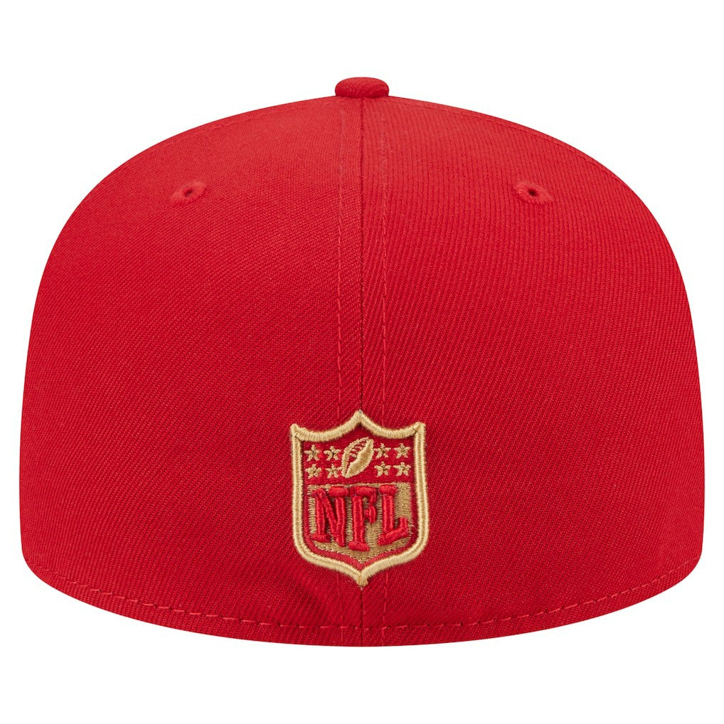 San Francisco 49ers New Era Oversized 59FIFTY Fitted Hat - Scarlet - NFL