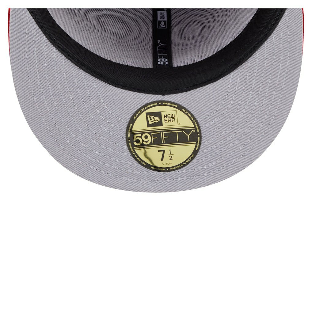 San Francisco 49ers New Era Oversized 59FIFTY Fitted Hat - Scarlet - NFL