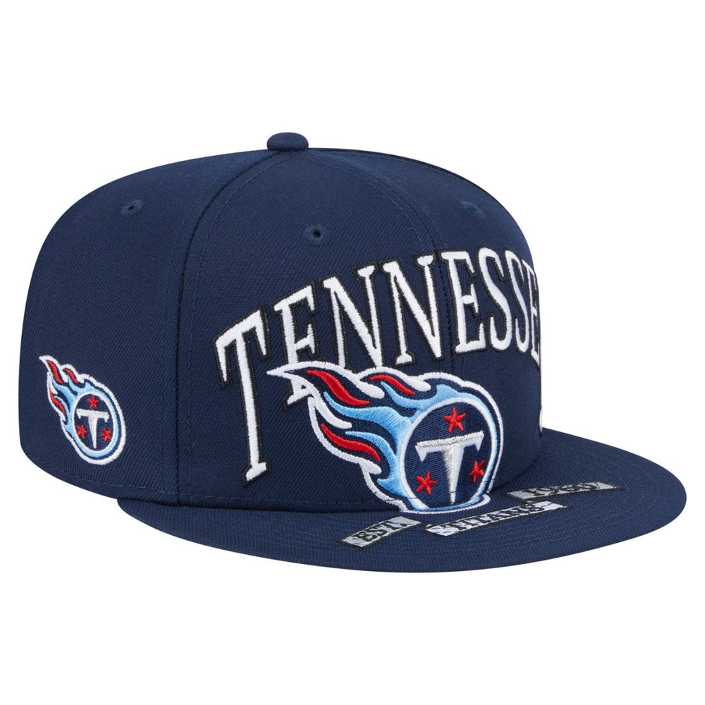 Tennessee Titans New Era Oversized 59FIFTY Fitted Hat - Navy - NFL