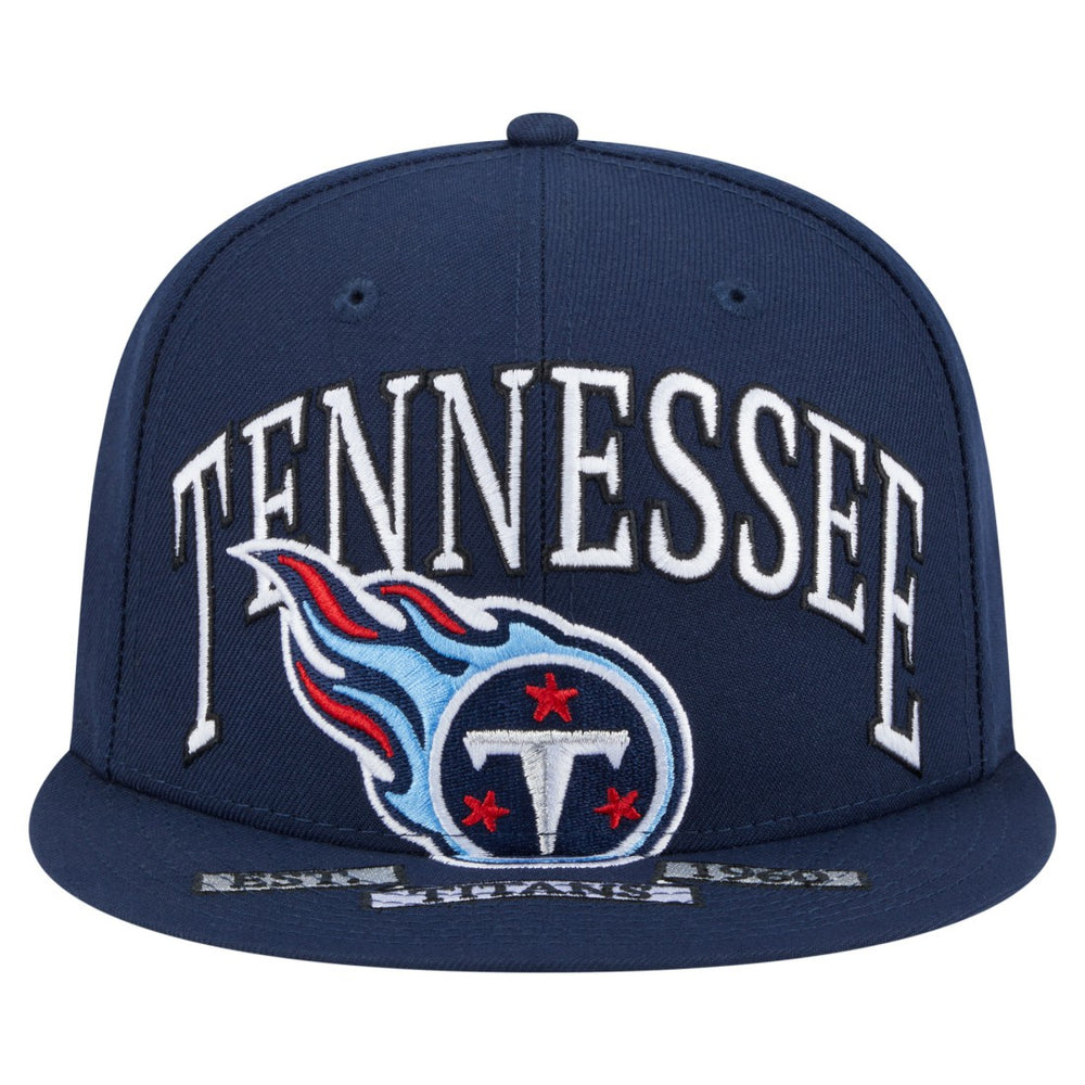 Tennessee Titans New Era Oversized 59FIFTY Fitted Hat - Navy - NFL