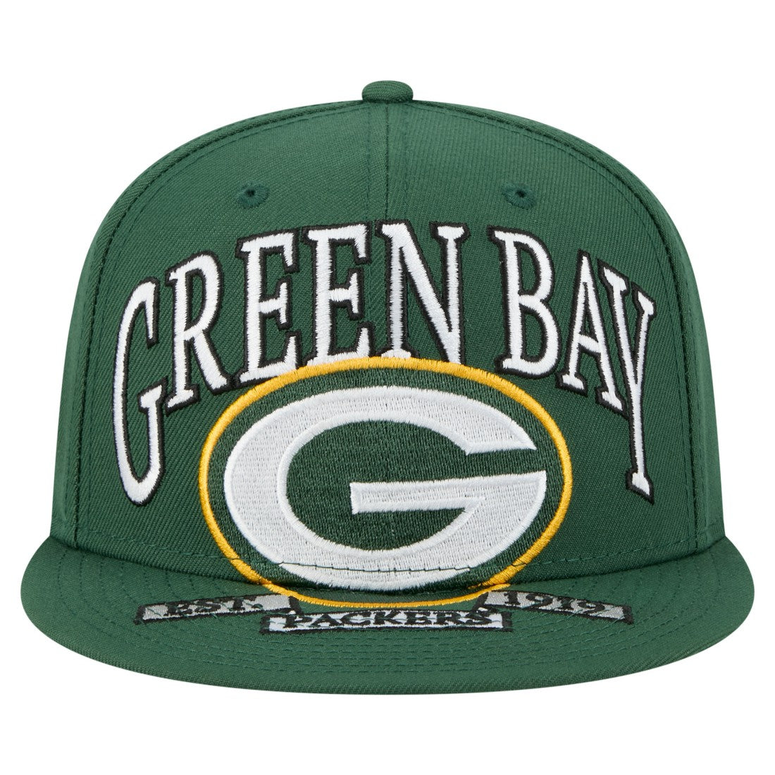 Green Bay Packers New Era Oversized 59FIFTY Fitted Hat - Green - NFL