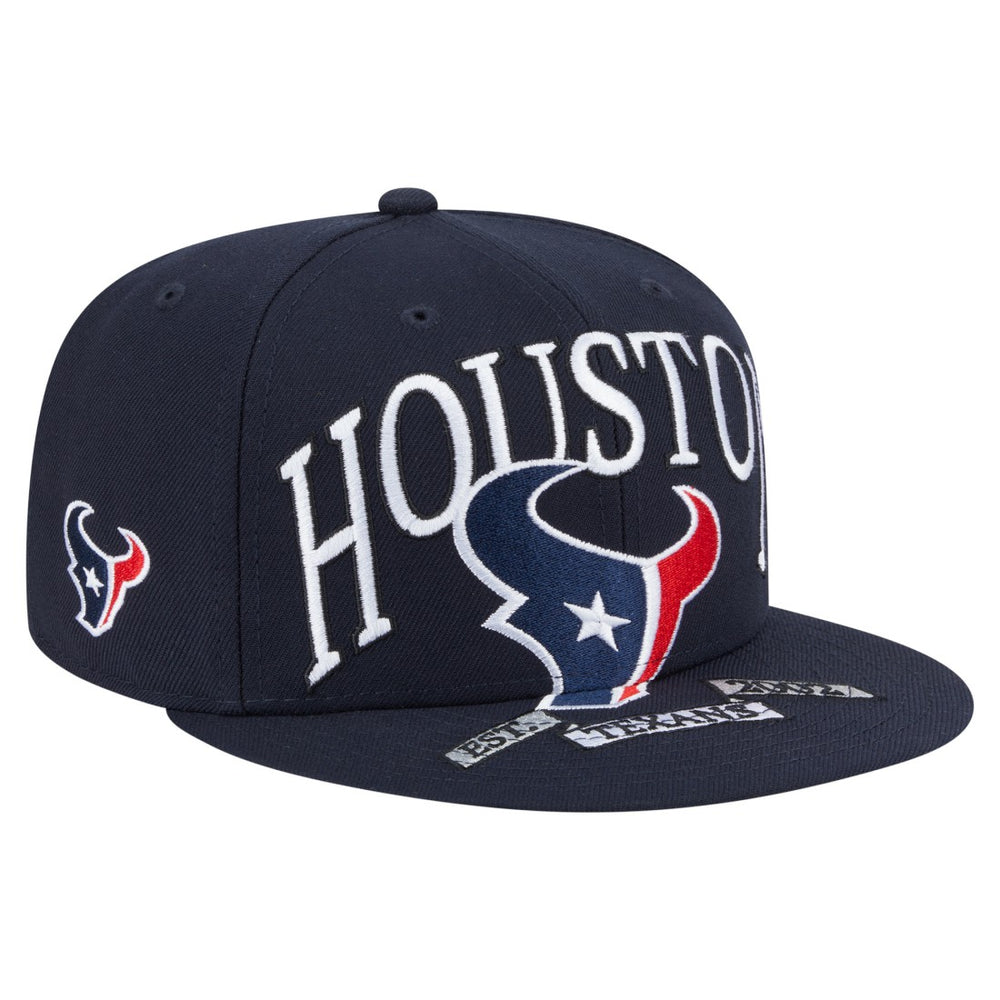Houston Texans New Era Oversized 59FIFTY Fitted Hat - Navy - NFL