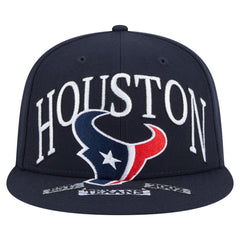 Houston Texans New Era Oversized 59FIFTY Fitted Hat - Navy - NFL