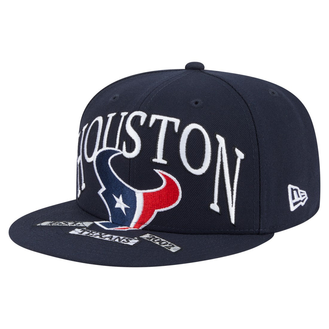 Houston Texans New Era Oversized 59FIFTY Fitted Hat - Navy - NFL