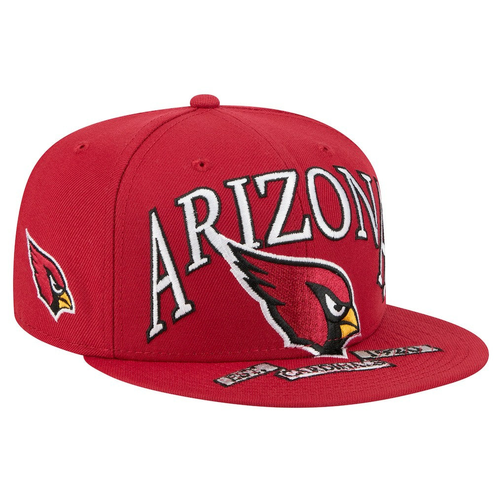 Arizona Cardinals New Era Oversized 59FIFTY Fitted Hat - Cardinal - NFL