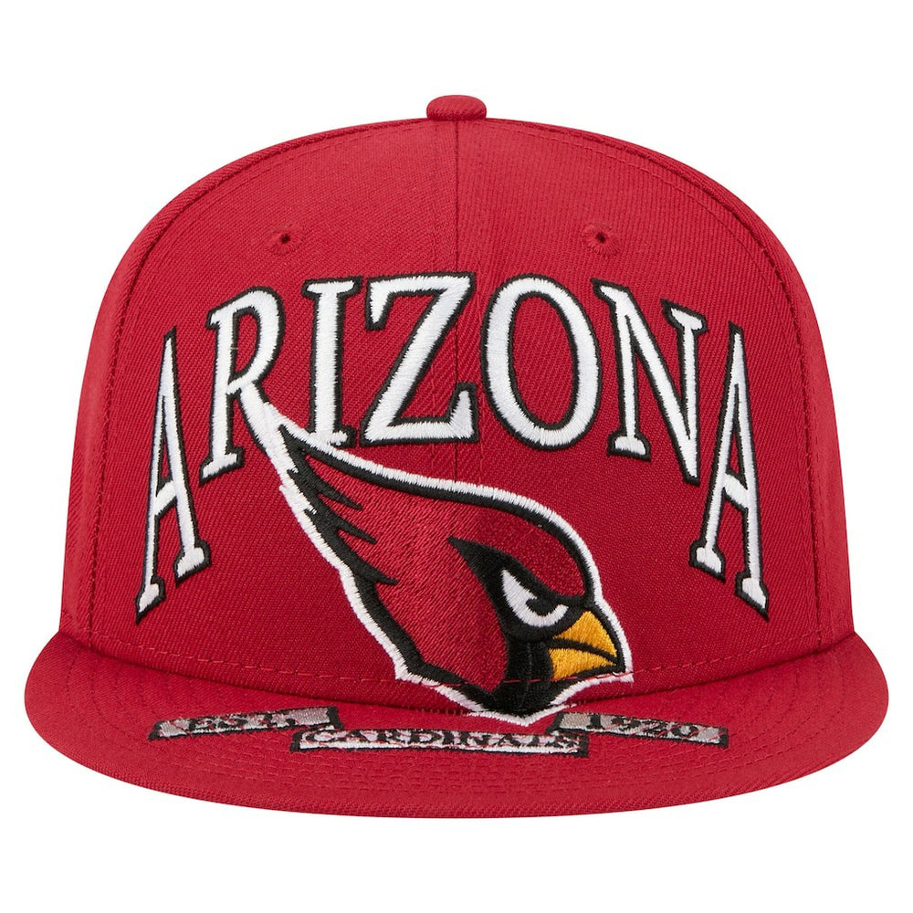 Arizona Cardinals New Era Oversized 59FIFTY Fitted Hat - Cardinal - NFL