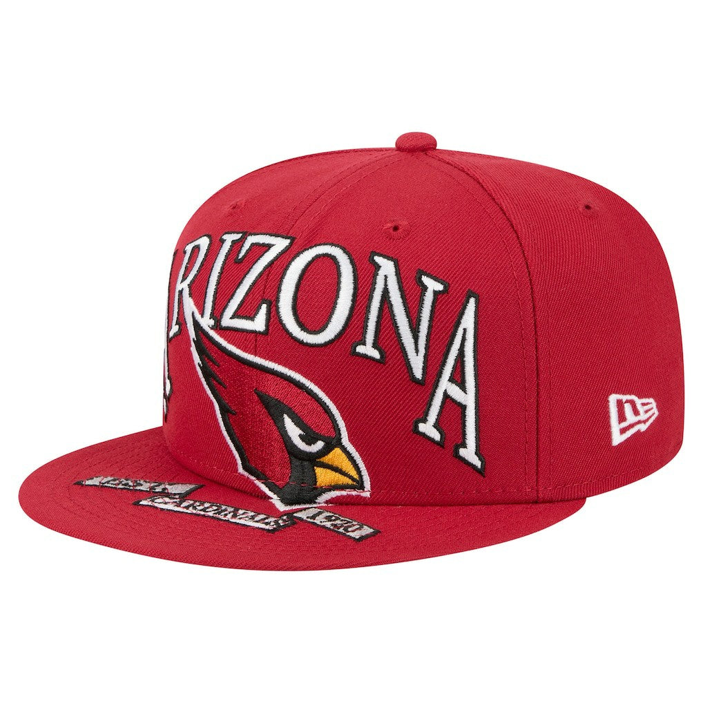 Arizona Cardinals New Era Oversized 59FIFTY Fitted Hat - Cardinal - NFL