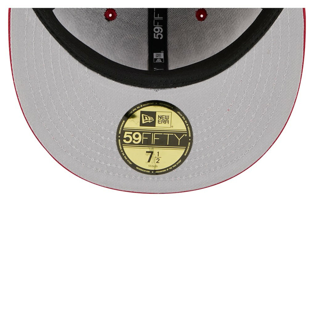 Arizona Cardinals New Era Oversized 59FIFTY Fitted Hat - Cardinal - NFL