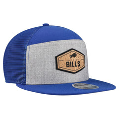 Buffalo Bills New Era Cork Split Panel 9FIFTY Trucker Snapback Hat - Gray/Royal - NFL