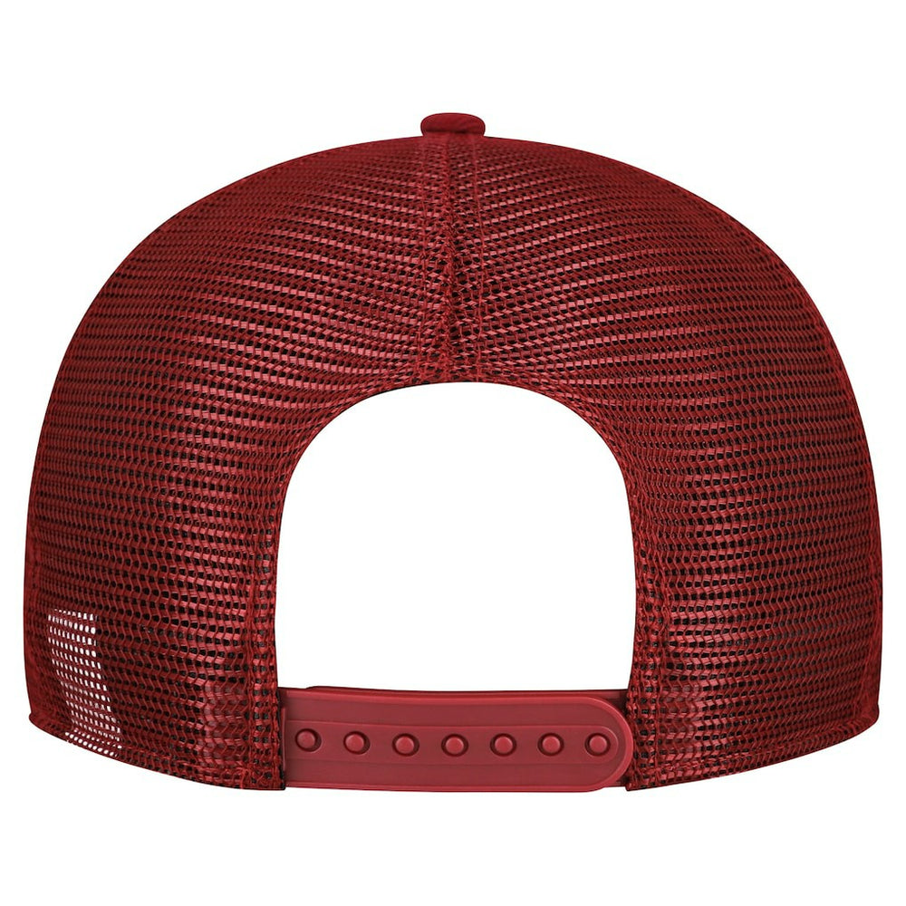 Washington Commanders New Era Cork Split Panel 9FIFTY Trucker Snapback Hat - Gray/Burgundy - NFL