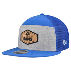 Los Angeles Rams New Era Cork Split Panel 9FIFTY Trucker Snapback Hat - Gray/Royal - NFL