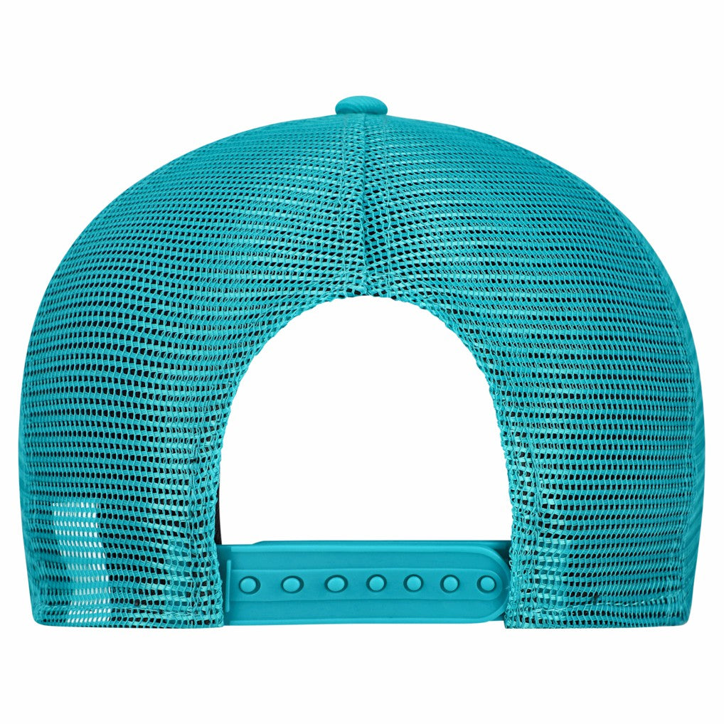 Miami Dolphins New Era Cork Split Panel 9FIFTY Trucker Snapback Hat - Gray/Aqua - NFL