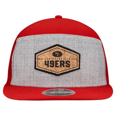 San Francisco 49ers New Era Cork Split Panel 9FIFTY Trucker Snapback Hat - Gray/Scarlet - NFL
