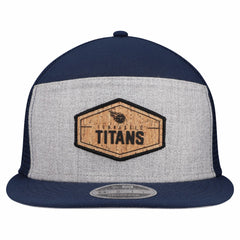Tennessee Titans New Era Cork Split Panel 9FIFTY Trucker Snapback Hat - Gray/Navy - NFL