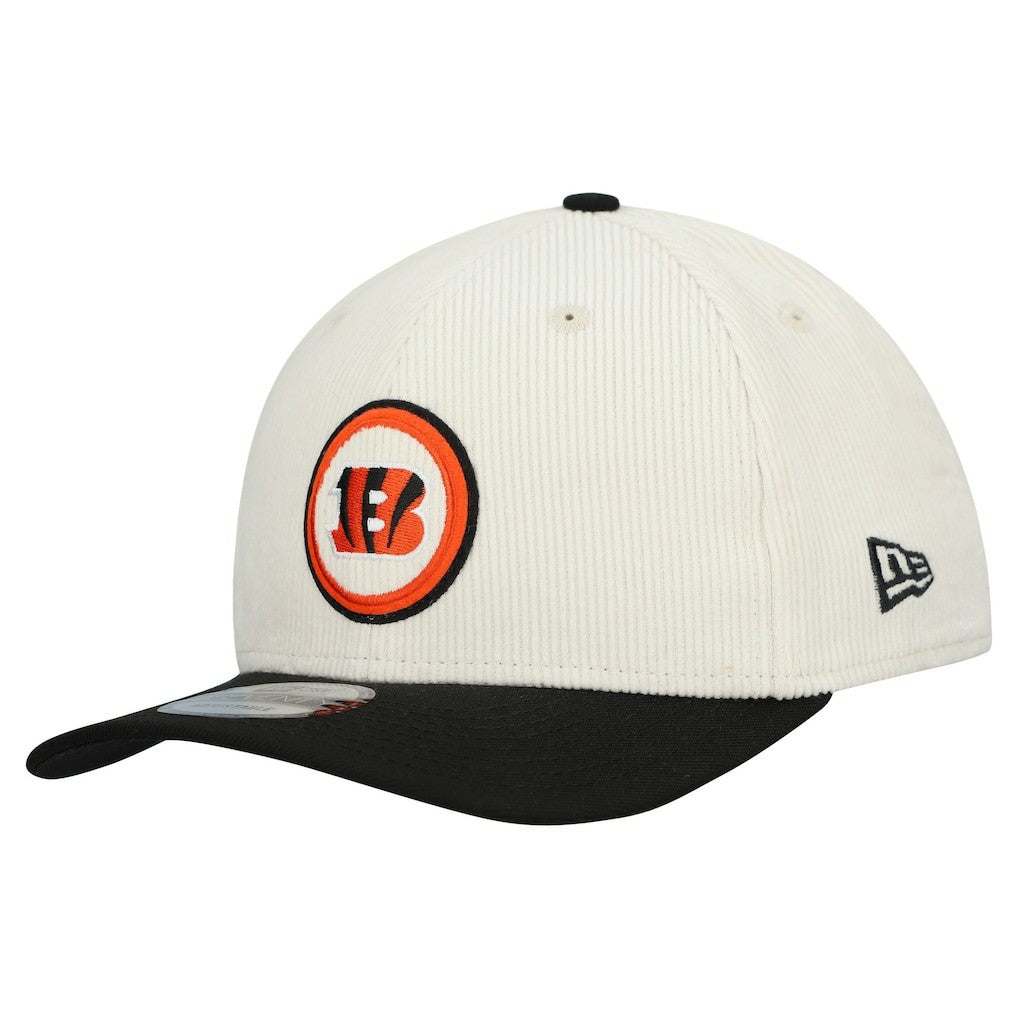 Cincinnati Bengals New Era Loyal Corduroy 9SEVENTY Adjustable Hat - Stone - NFL