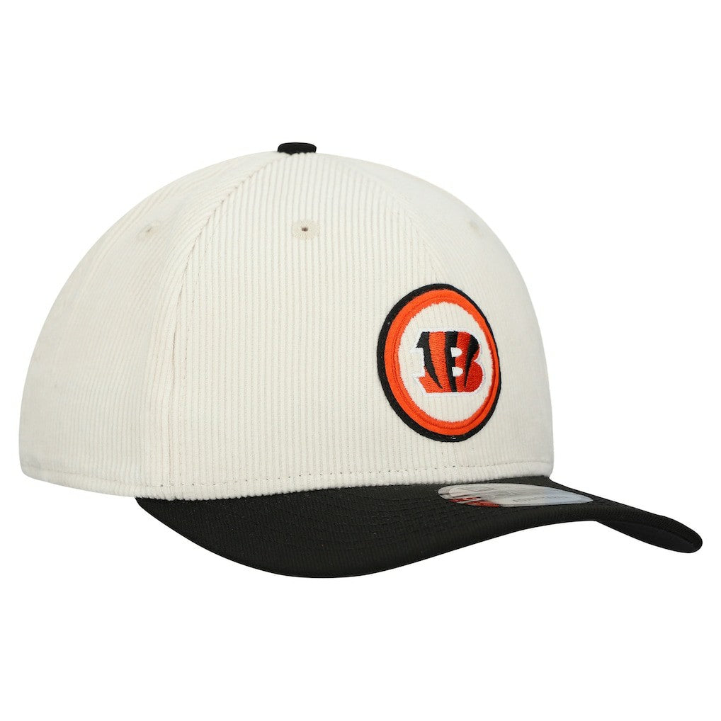 Cincinnati Bengals New Era Loyal Corduroy 9SEVENTY Adjustable Hat - Stone - NFL