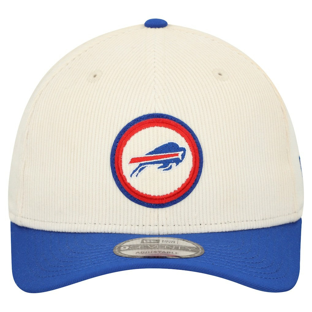 Buffalo Bills New Era Loyal Corduroy 9SEVENTY Adjustable Hat - Stone - NFL