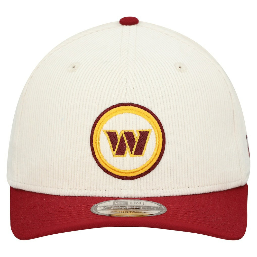 Washington Commanders New Era Loyal Corduroy 9SEVENTY Adjustable Hat - Stone - NFL