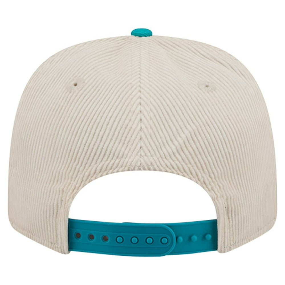 Miami Dolphins New Era Loyal Corduroy 9SEVENTY Adjustable Hat - Stone - NFL