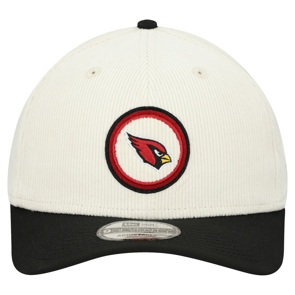 Arizona Cardinals New Era Loyal Corduroy 9SEVENTY Adjustable Hat - Stone - NFL
