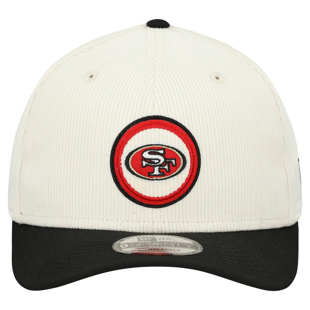 San Francisco 49ers New Era Loyal Corduroy 9SEVENTY Adjustable Hat - Stone - NFL