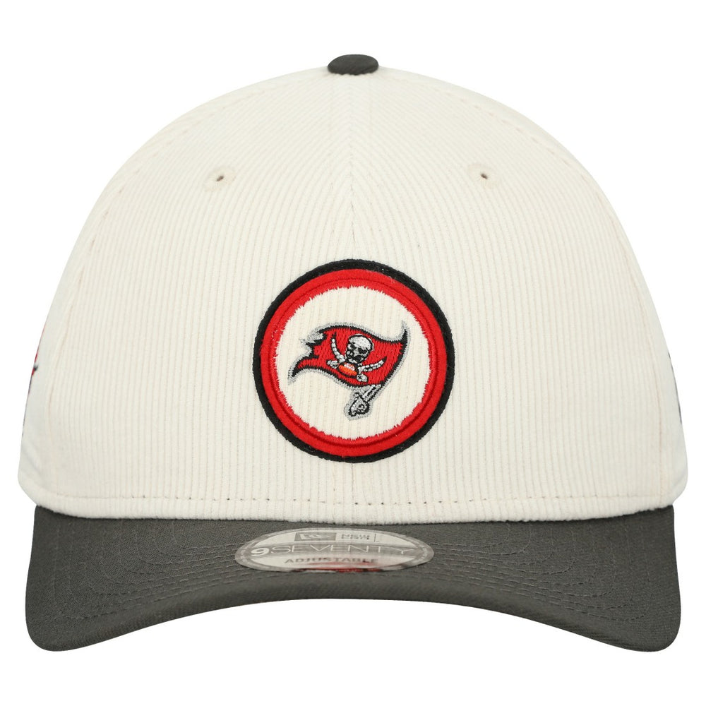Tampa Bay Buccaneers New Era Loyal Corduroy 9SEVENTY Adjustable Hat - Stone - NFL