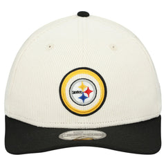 Pittsburgh Steelers New Era Loyal Corduroy 9SEVENTY Adjustable Hat - Stone - NFL
