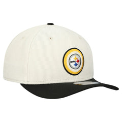Pittsburgh Steelers New Era Loyal Corduroy 9SEVENTY Adjustable Hat - Stone - NFL