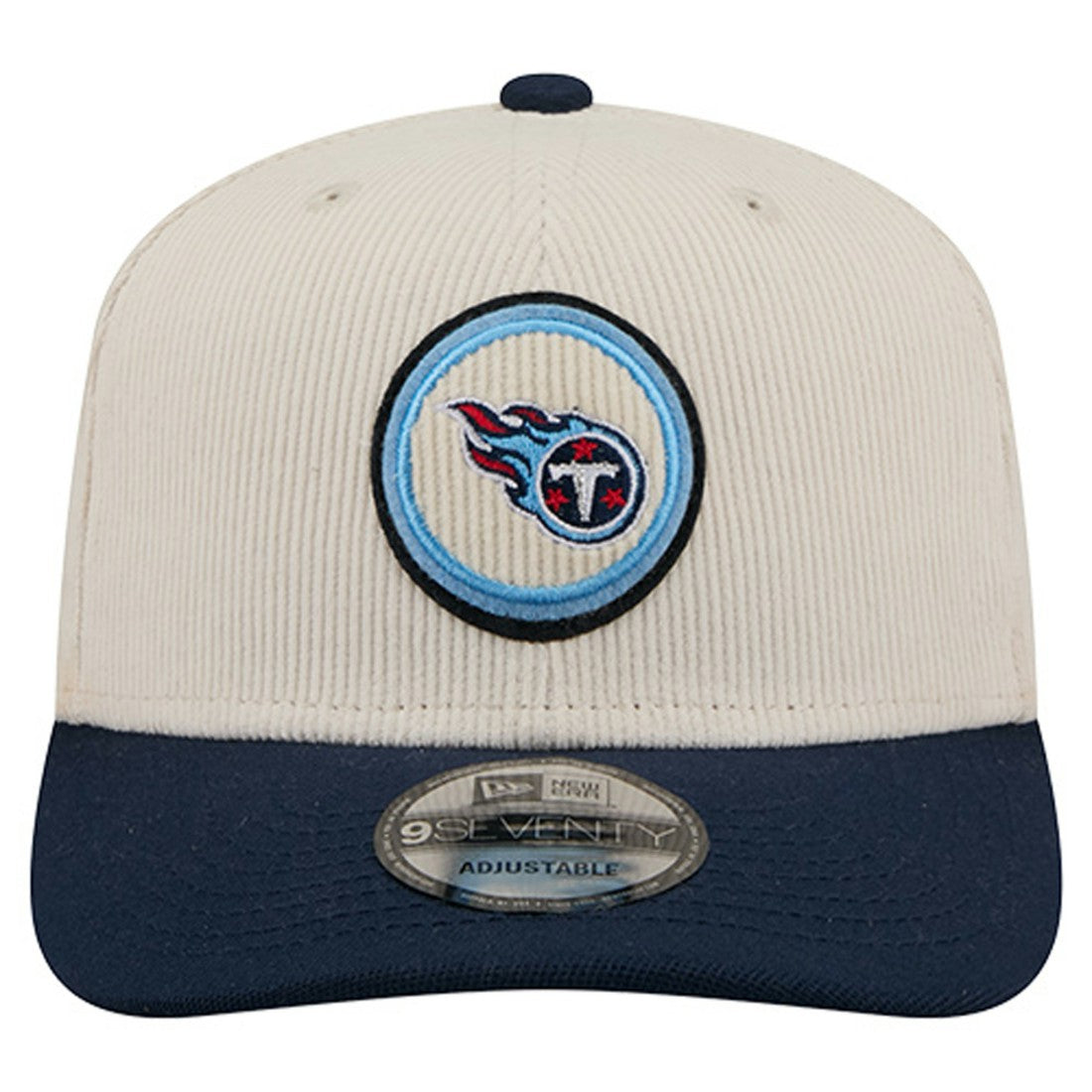 Tennessee Titans New Era Loyal Corduroy 9SEVENTY Adjustable Hat - Stone - NFL